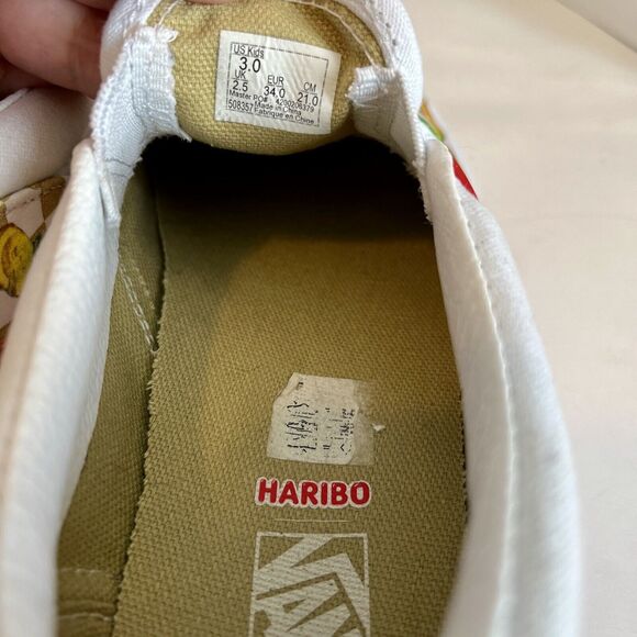 VANS X Haribo Classic Slip On Goldbears Checkerboard Multi Kids 3 Sneakers Gummy - Picture 8 of 10